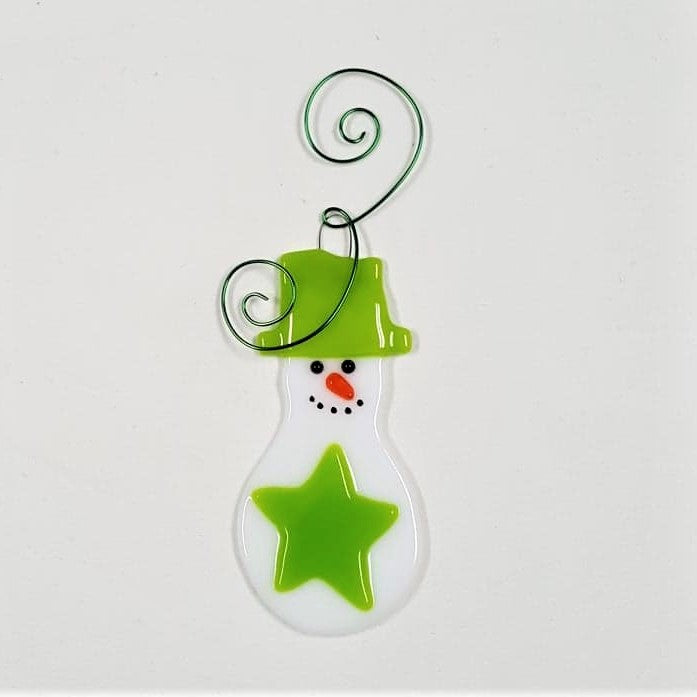 Holiday Ornament, fused glass