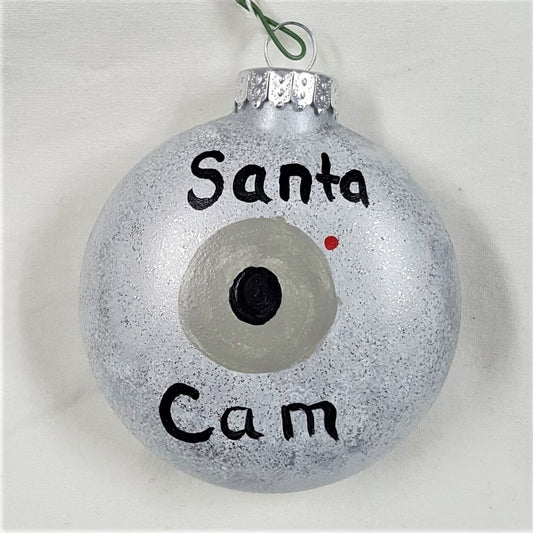 Holiday Ornament, handpainted glass