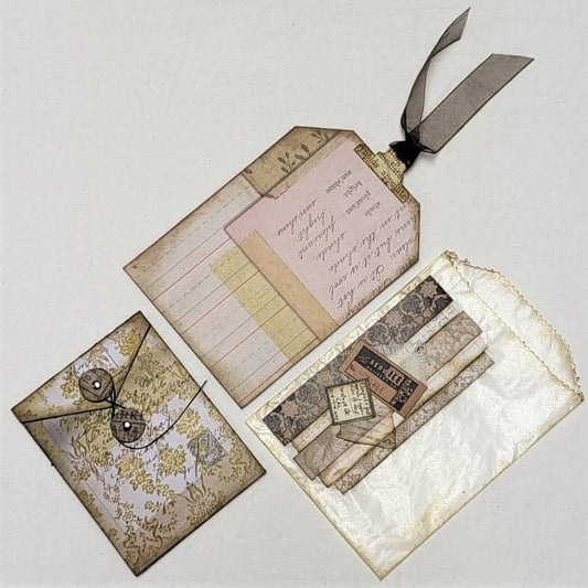 Junk Journaling Ephemera, Glassine Bag Pocket