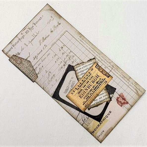 Junk Journaling Ephemera, Page Flip-Up