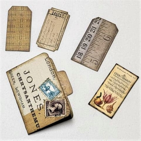 Junk Journaling Ephemera, Mini File Folder