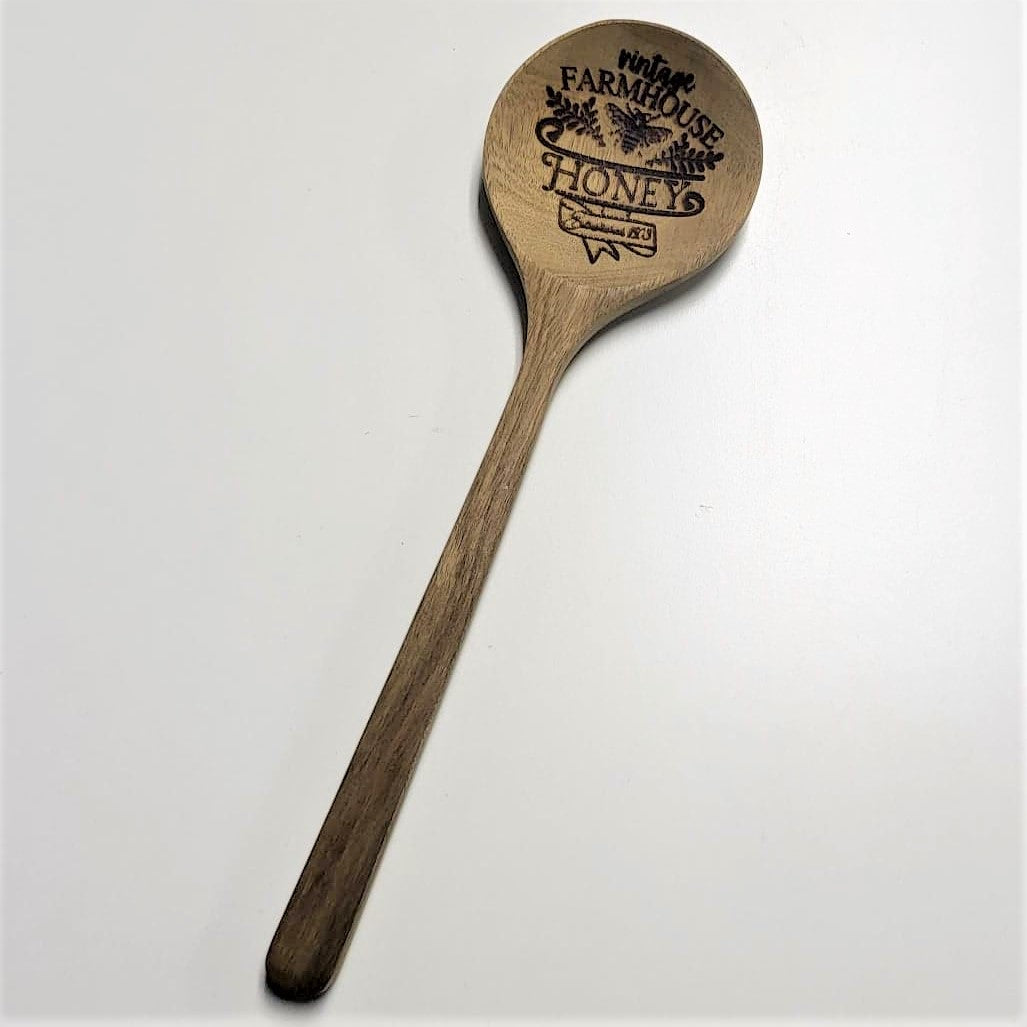 Large Engraved Wood Spoon
