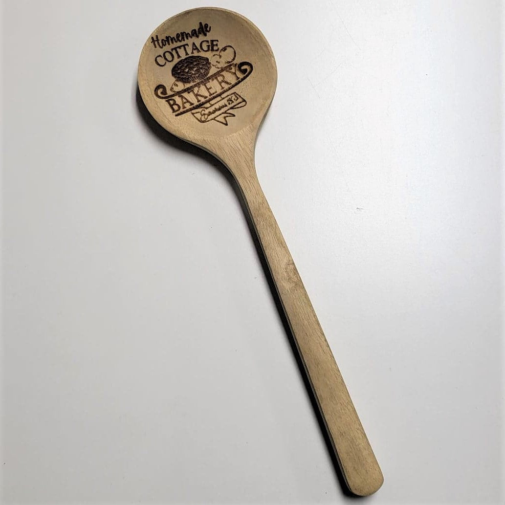 Large Engraved Wood Spoon