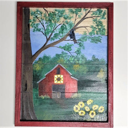 Handpainted Framed Boards