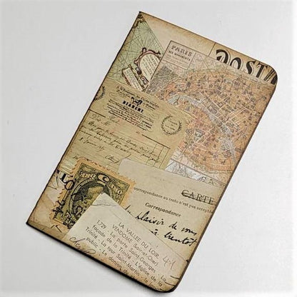 Junk Journaling Ephemera, Notebook with Glassene Envelope