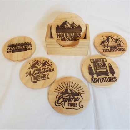 Wood Coaster Sets