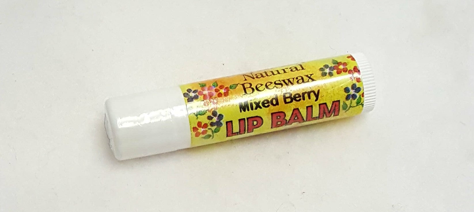 For sweet and fruity lips, try "Mixed Berry" lip balm.